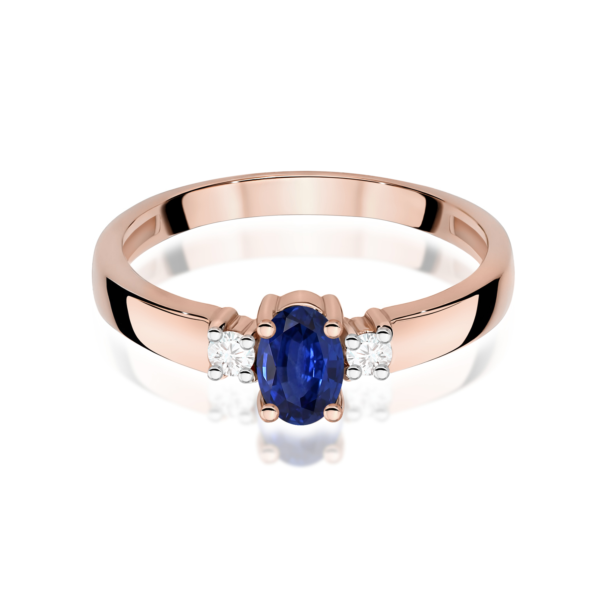 Pierścionek z szafirem 0,70 ct W0264 · W264 - obrazek 2
