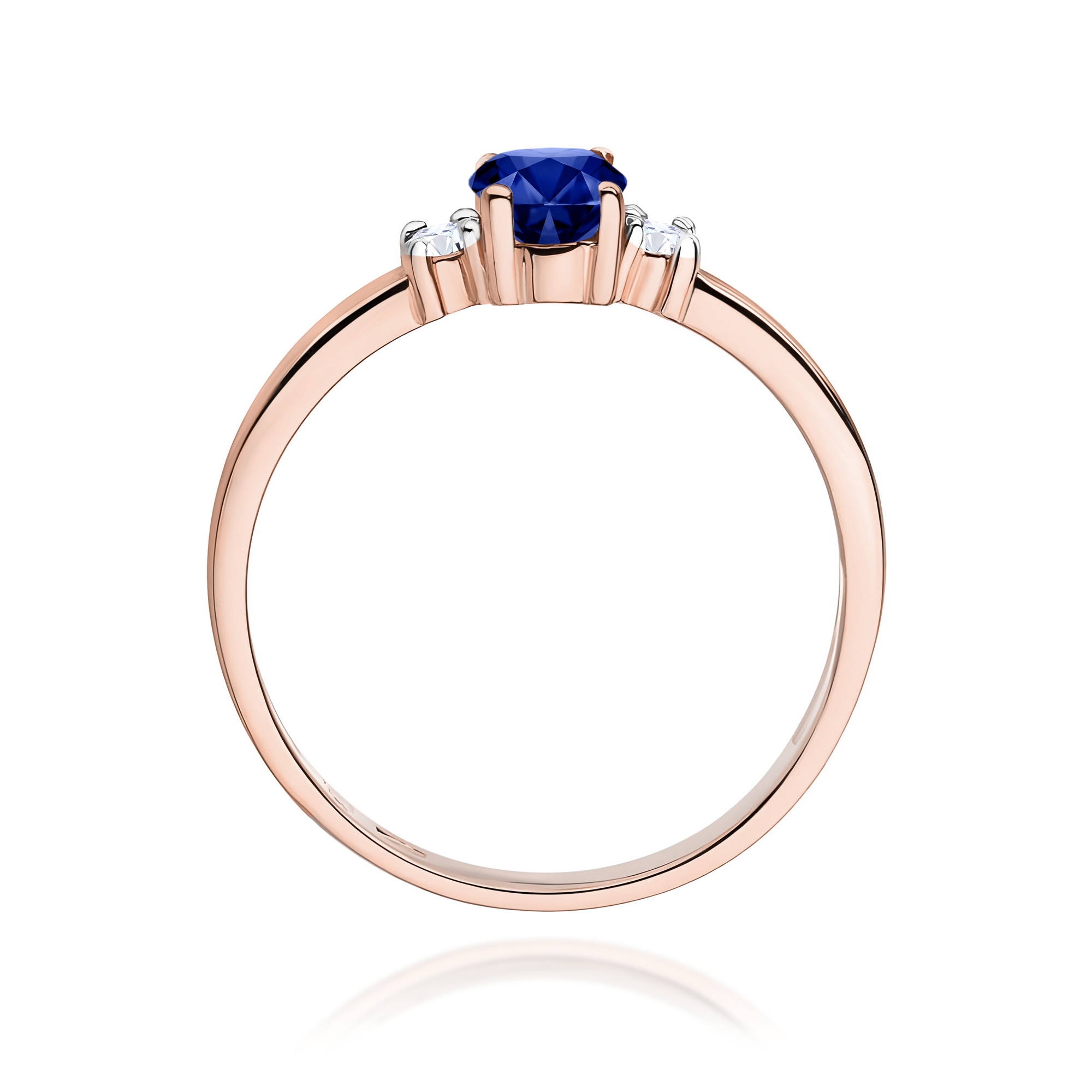 Pierścionek z szafirem 0,70 ct W0264 · W264 - obrazek 3