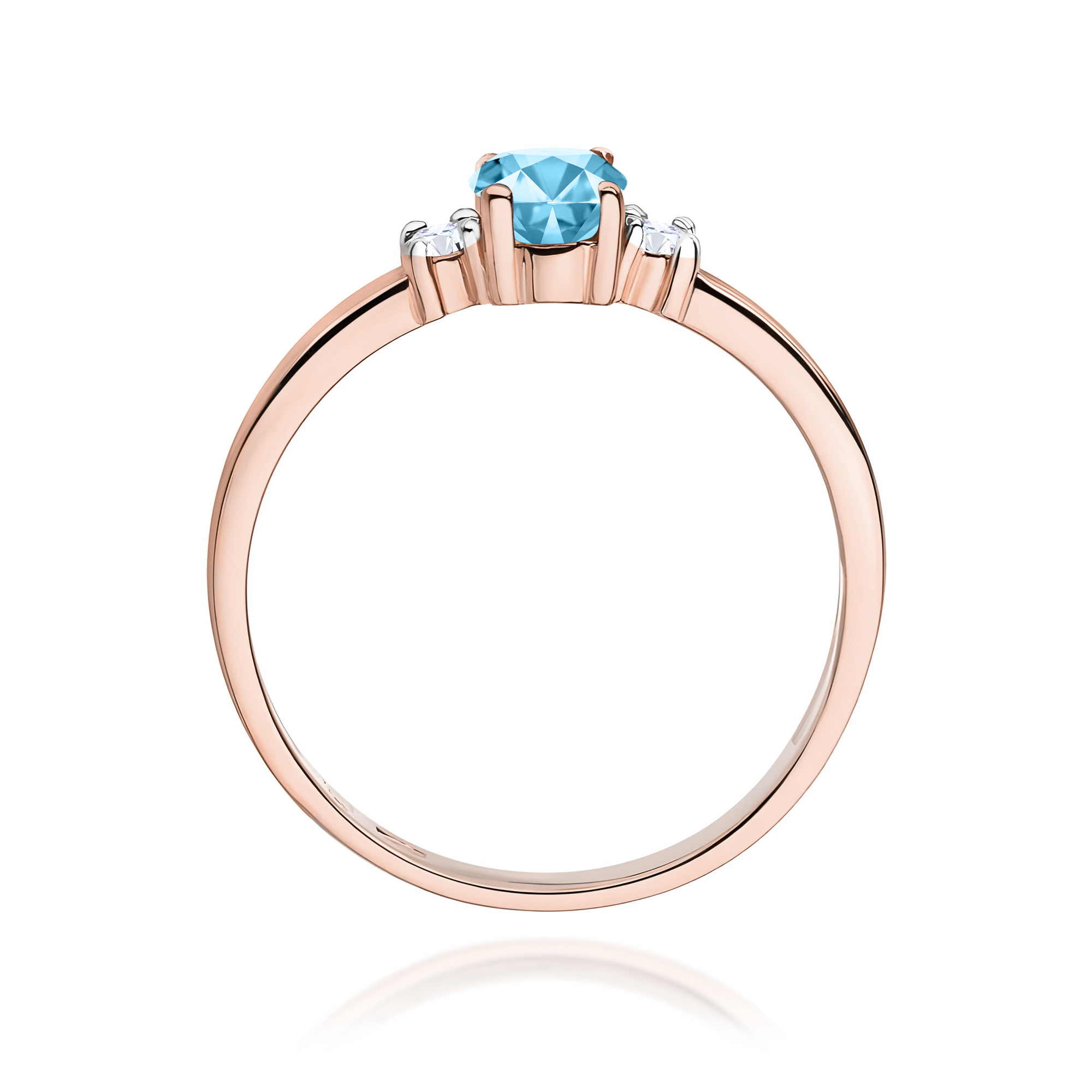 Pierścionek z kamieniem topaz swiss 0,50 ct W0264 · W264 - obrazek 3