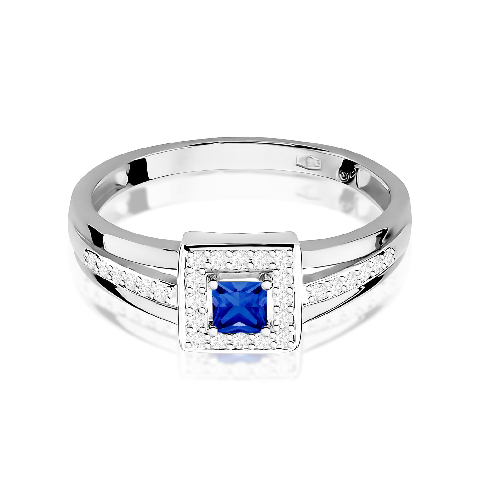 Pierścionek z szafirem 0,20 ct W0271 · W271 - obrazek 2