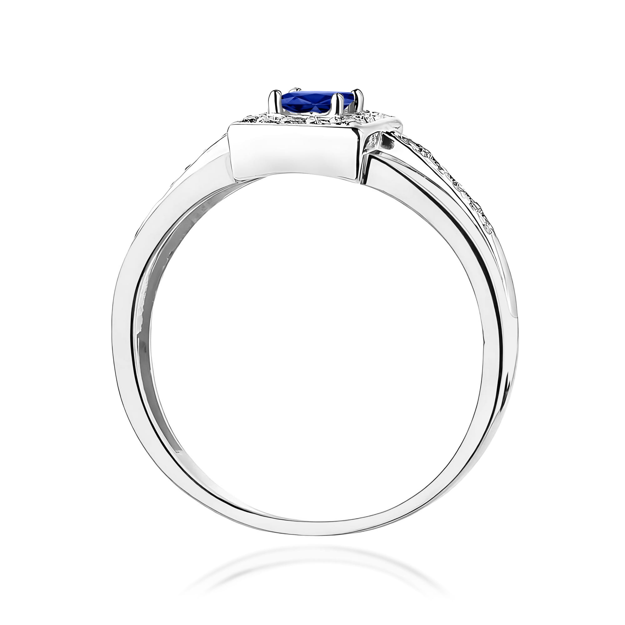 Pierścionek z szafirem 0,20 ct W0271 · W271 - obrazek 3