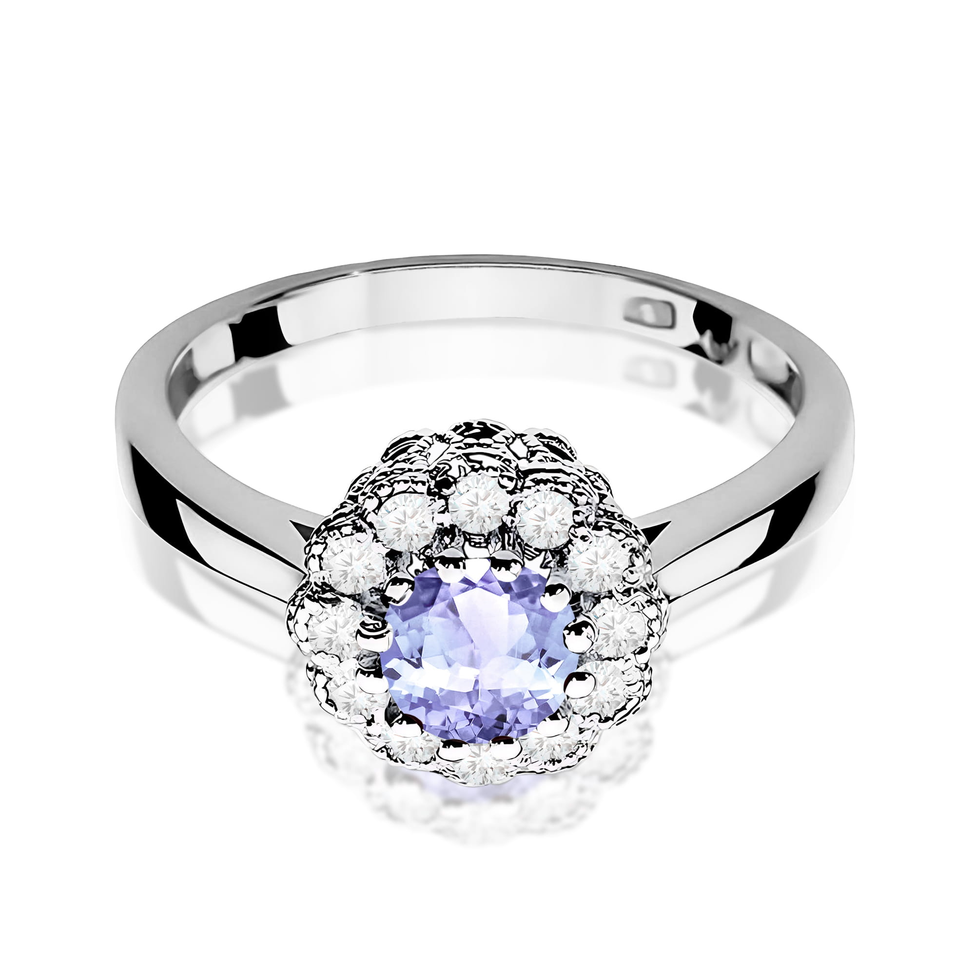 Pierścionek z tanzanitem 0,50 ct W0284 · W284 - obrazek 2