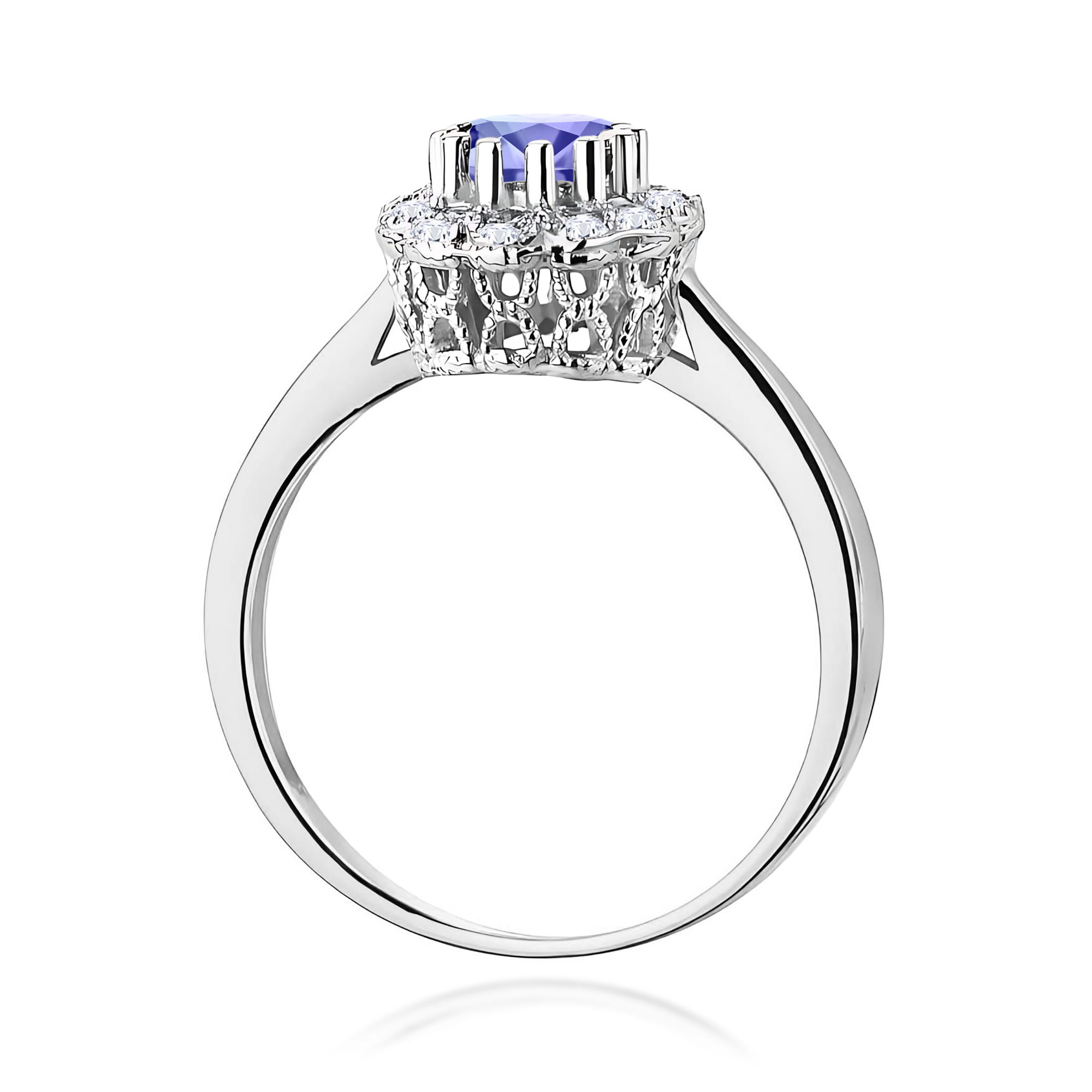 Pierścionek z tanzanitem 0,50 ct W0284 · W284 - obrazek 3