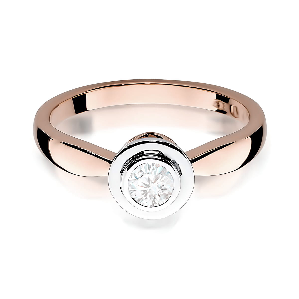 Pierścionek z kamieniem diament laboratoryjny 0,30 ct · W0294 - obrazek 2