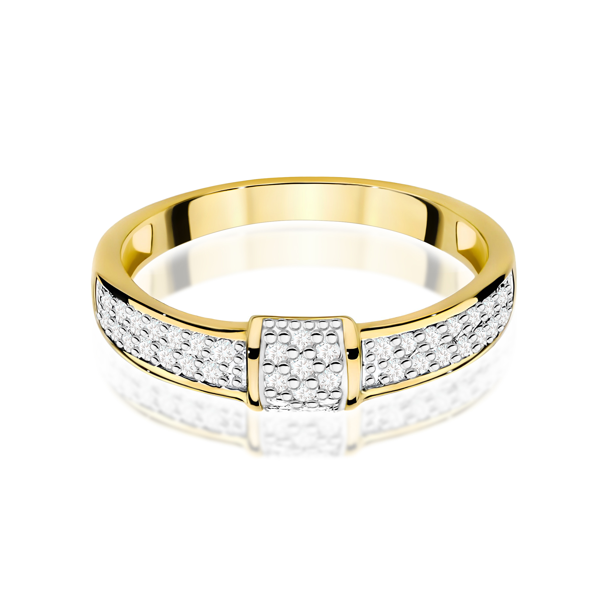 Pierścionek z diamentami 0,19 ct W0297 · W297 - obrazek 2