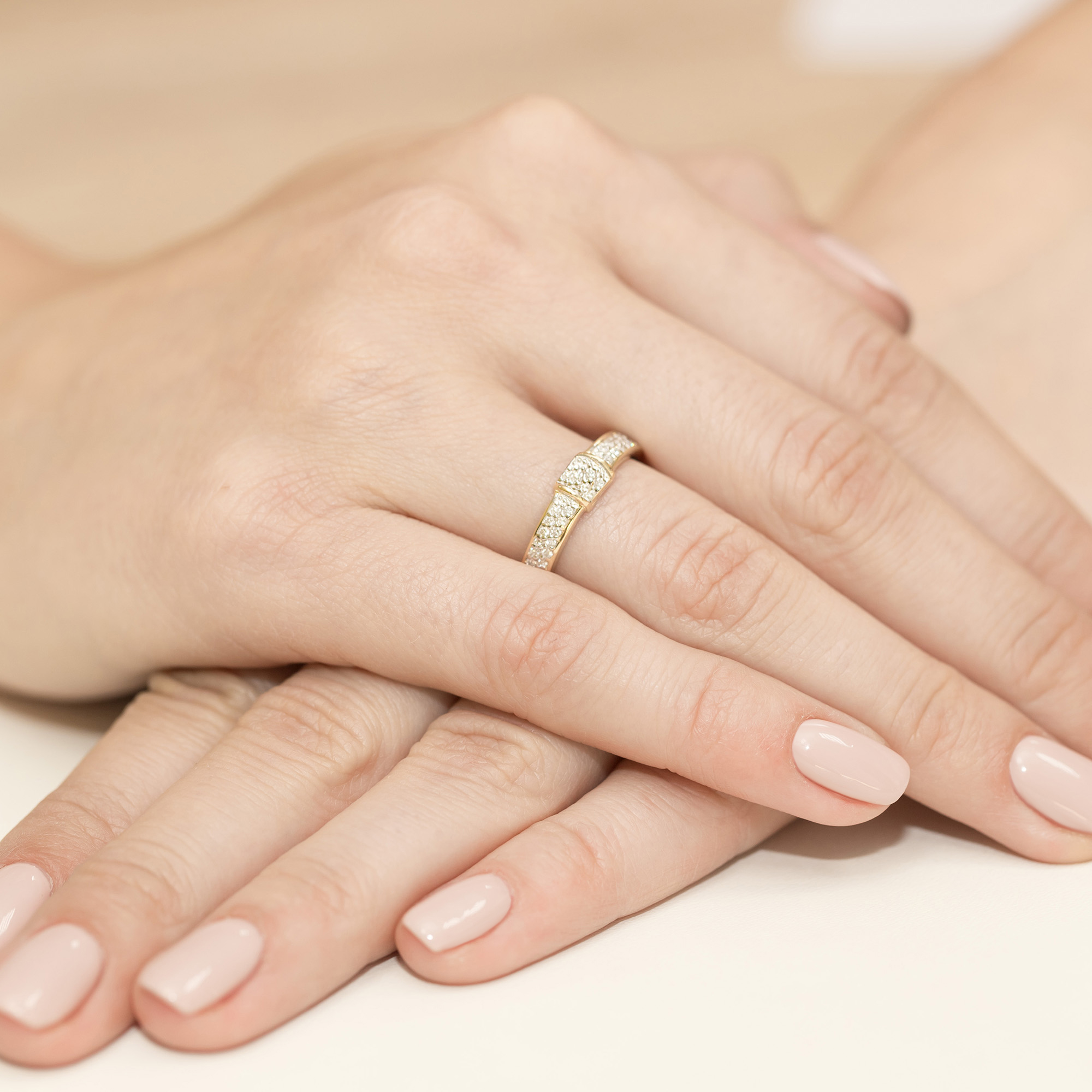 Pierścionek z diamentami 0,19 ct W0297 · W297 - obrazek 4