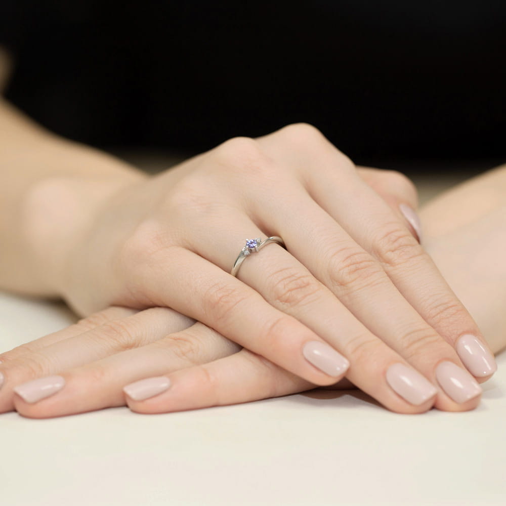 Pierścionek z tanzanitem 0,15 ct W0346 · W346 - obrazek 4