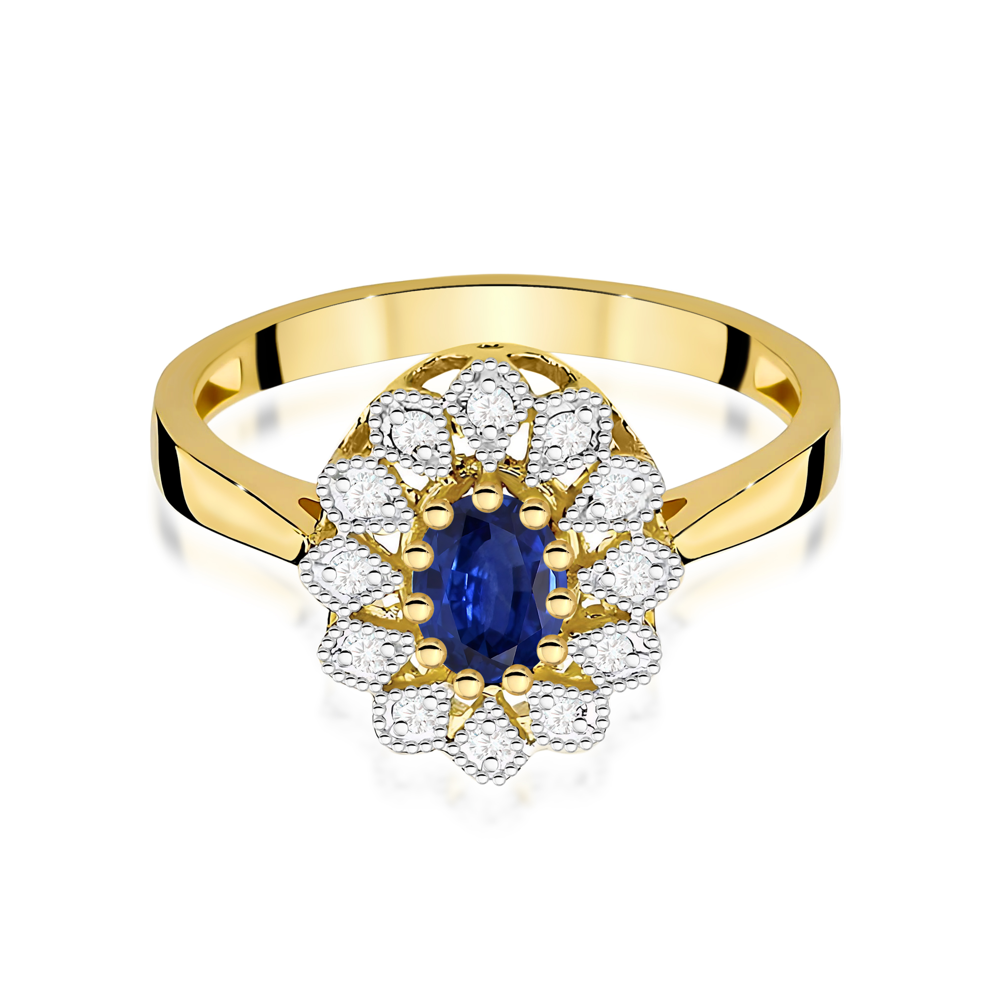 Pierścionek z szafirem 0,70 ct W0354 · W354 - obrazek 2