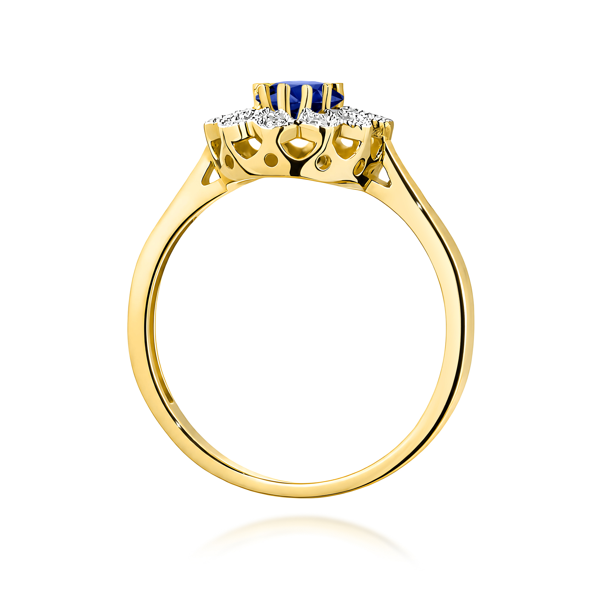 Pierścionek z szafirem 0,70 ct W0354 · W354 - obrazek 3