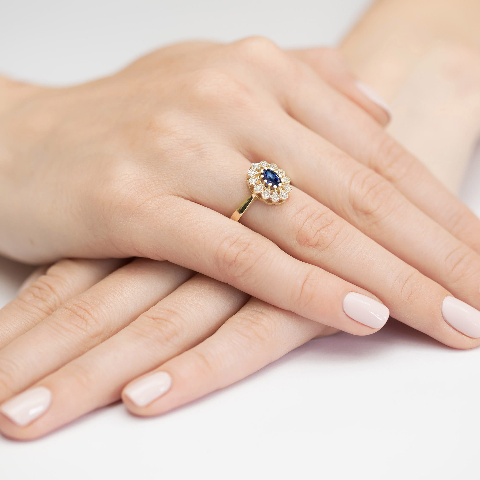 Pierścionek z szafirem 0,70 ct W0354 · W354 - obrazek 4