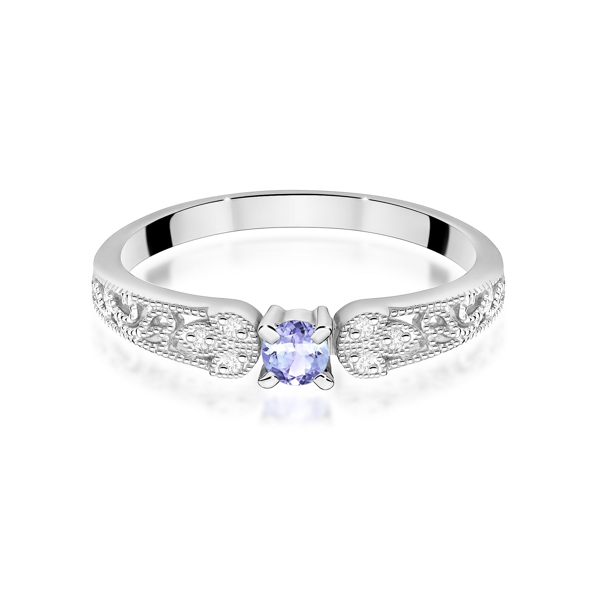 Pierścionek z tanzanitem 0,15 ct W0411 · W411 - obrazek 2