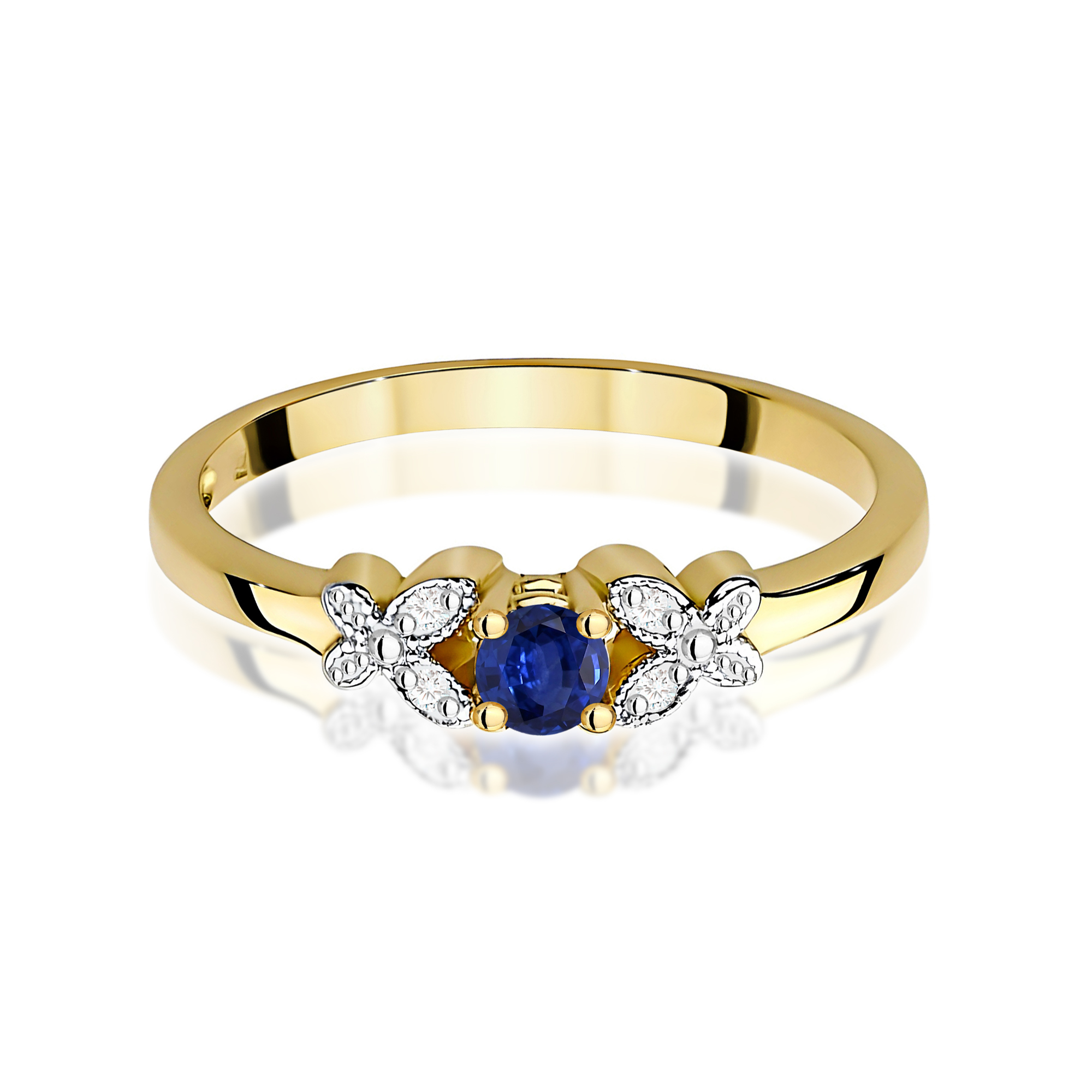 Pierścionek z szafirem 0,15 ct W0414 · W414 - obrazek 2