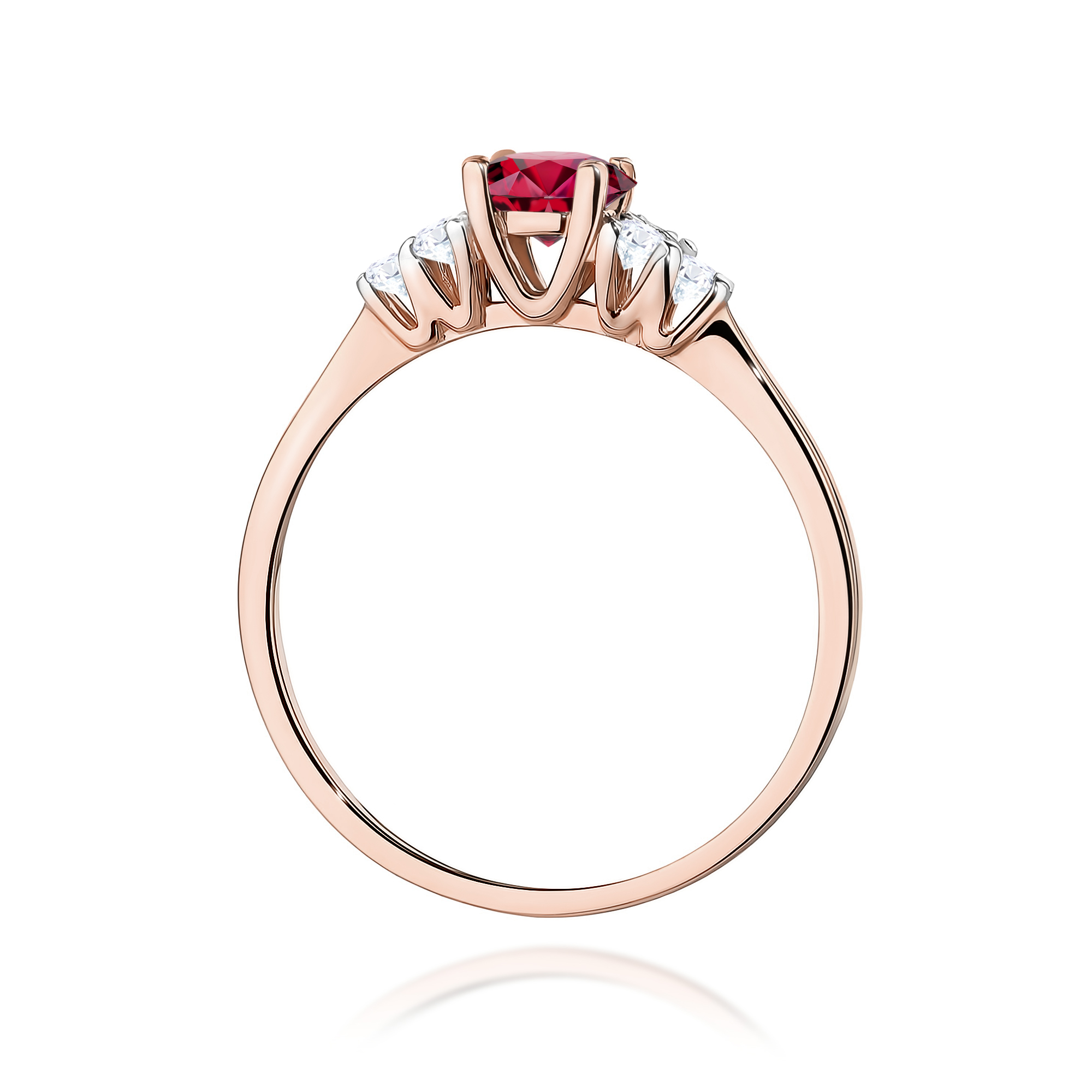 Pierścionek z rubinem 0,60 ct W0451 · W451 - obrazek 3