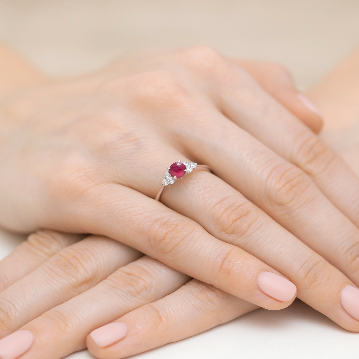 Pierścionek z rubinem 0,60 ct W0451 · W451 - obrazek 4
