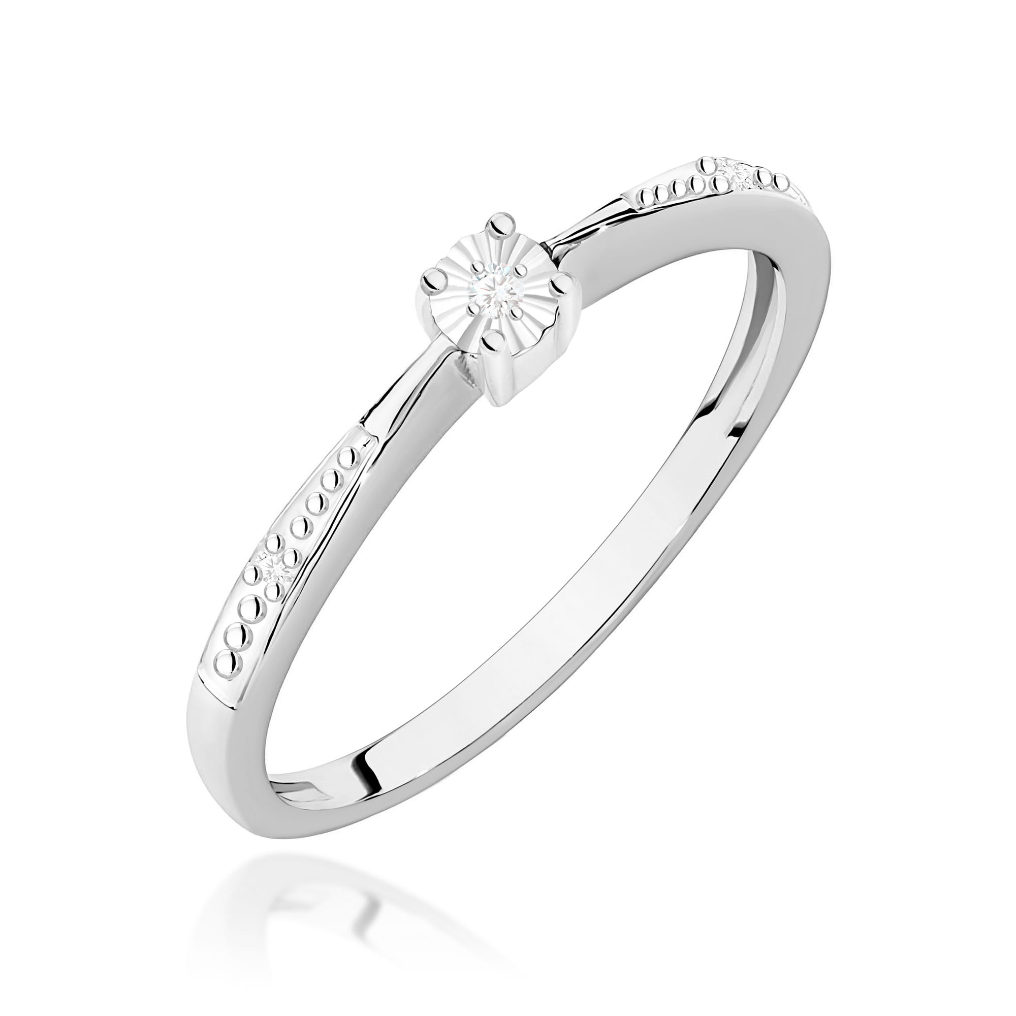 Pierścionek z diamentem 0,02 ct W0465 · W465