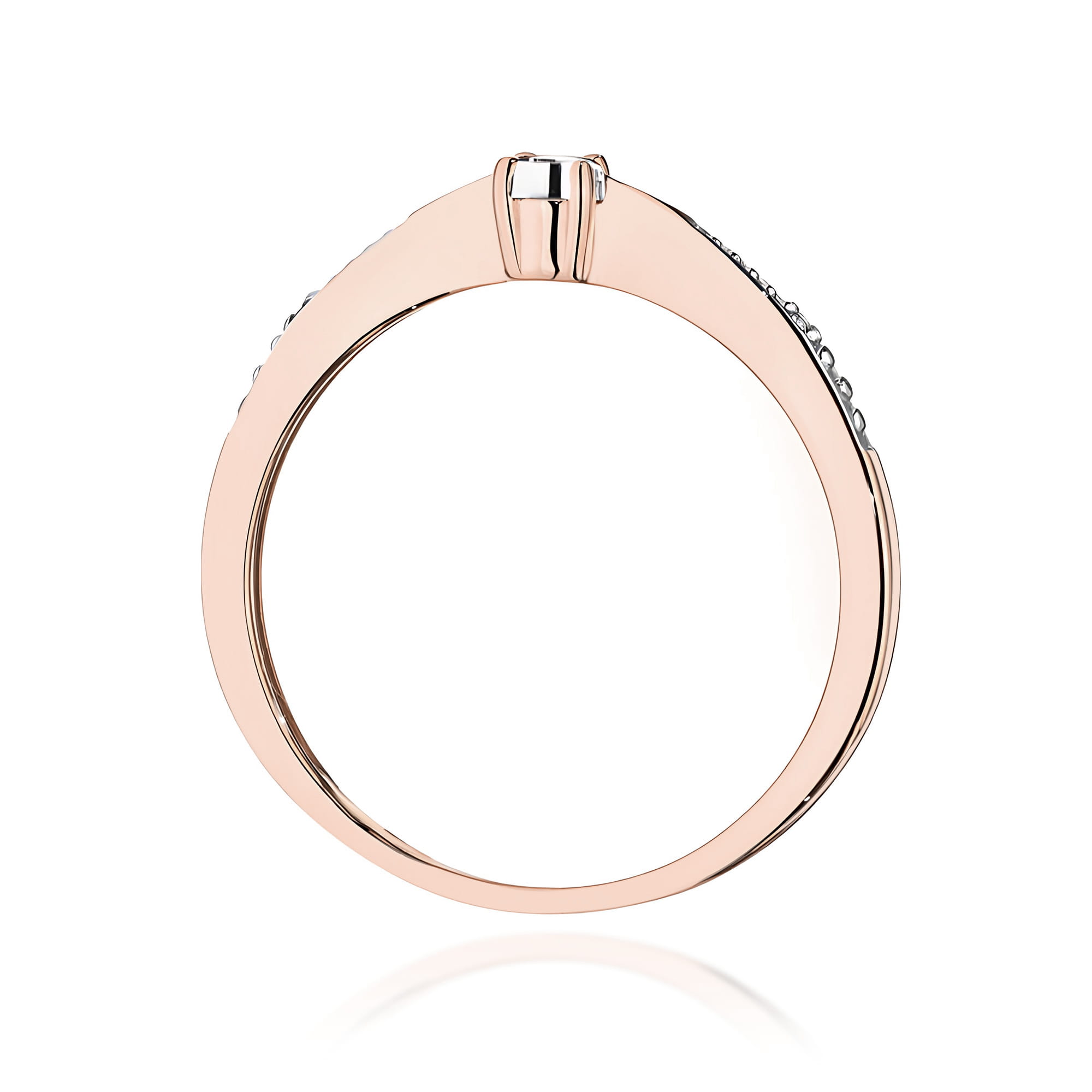 Pierścionek z diamentem 0,02 ct W0465 · W465 - obrazek 3