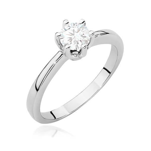 Pierścionek z diamentem laboratoryjnym 0,50 ct