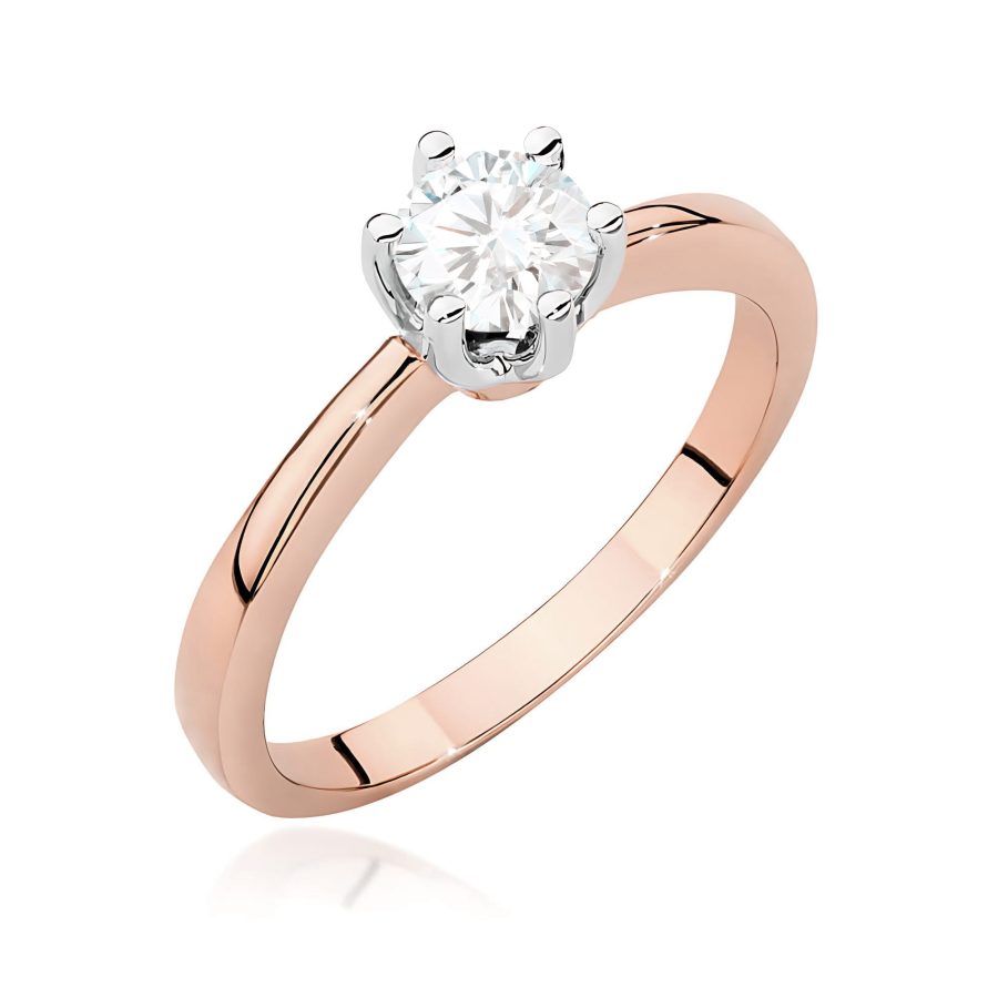 Ring with a lab-grown diamond 0,50 ct