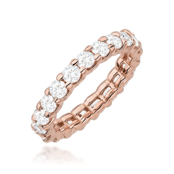 Pierścionek z diamentami 1,52 ct–1,76 ct W0515 – różowe złoto próby 585