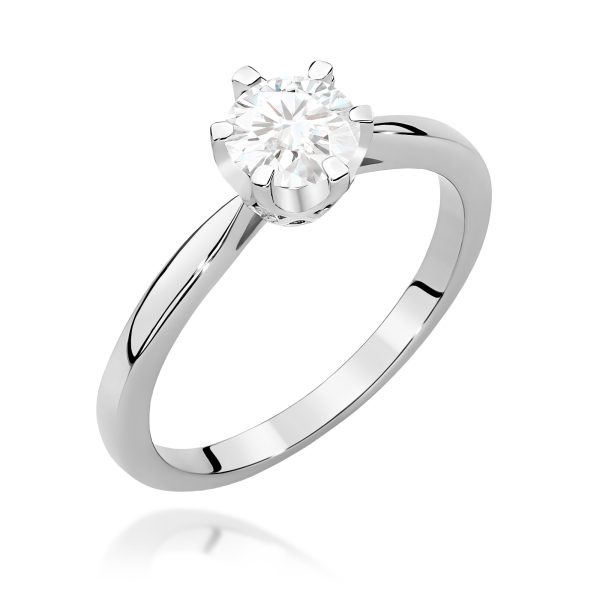 Pierścionek z diamentami laboratoryjnymi 0,76 ct