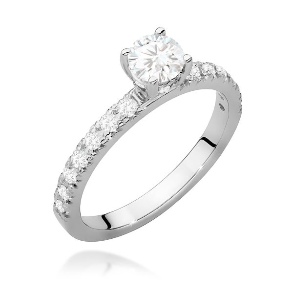 Pierścionek z diamentami laboratoryjnymi 0,64 ct
