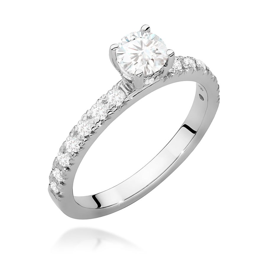 Pierścionek z diamentami laboratoryjnymi 0,64 ct · W0546
