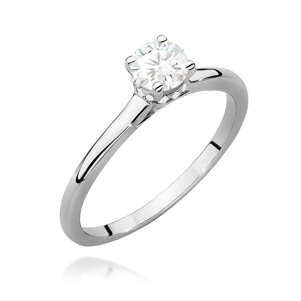 Pierścionek z laboratoryjnym diamentem 0,46 ct