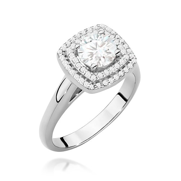 Pierścionek z diamentami laboratoryjnymi 0,98 ct