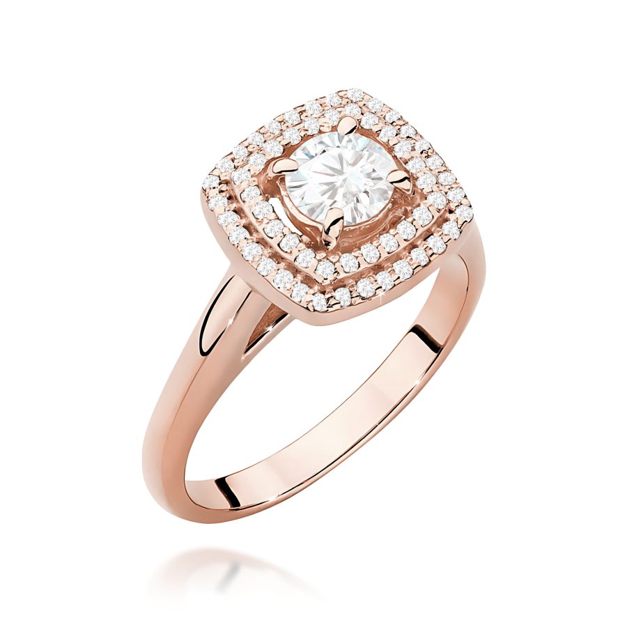 Pierścionek z diamentami 0,78 ct · W548
