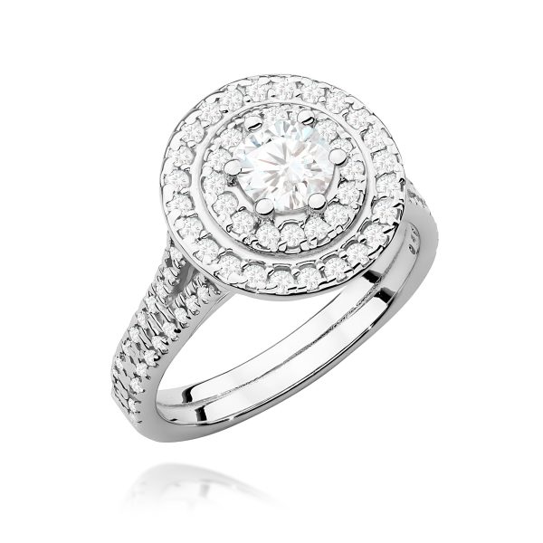 Pierścionek z diamentami laboratoryjnymi 1,11 ct
