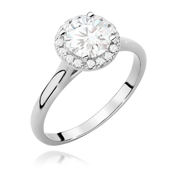 Pierścionek z diamentem laboratoryjnym 1,14 ct