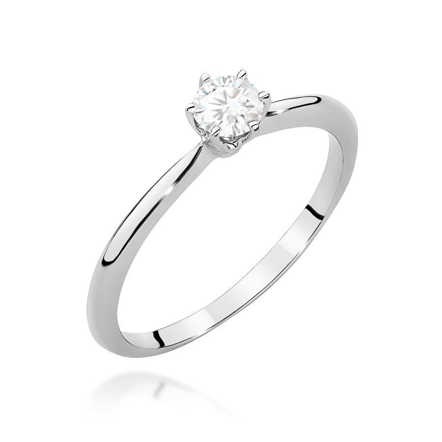 Pierścionek z brylantem 0.4 ct · W553