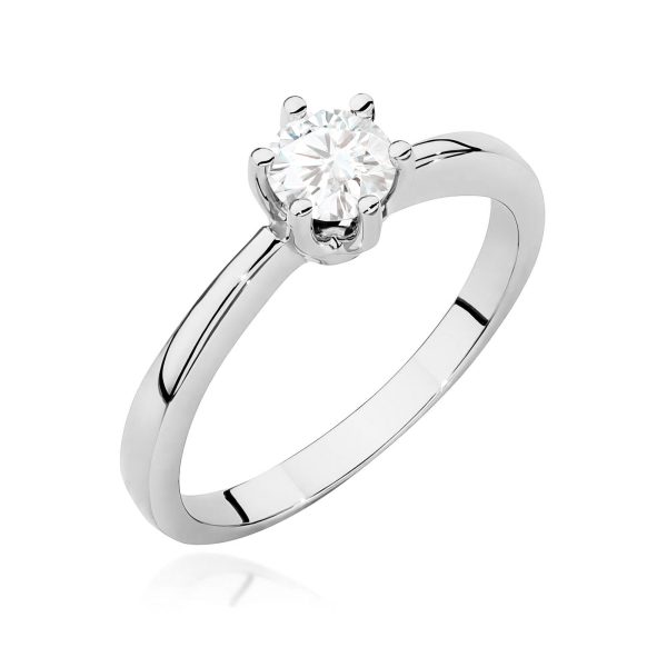 Pierścionek z diamentem laboratoryjnym 0,40 ct