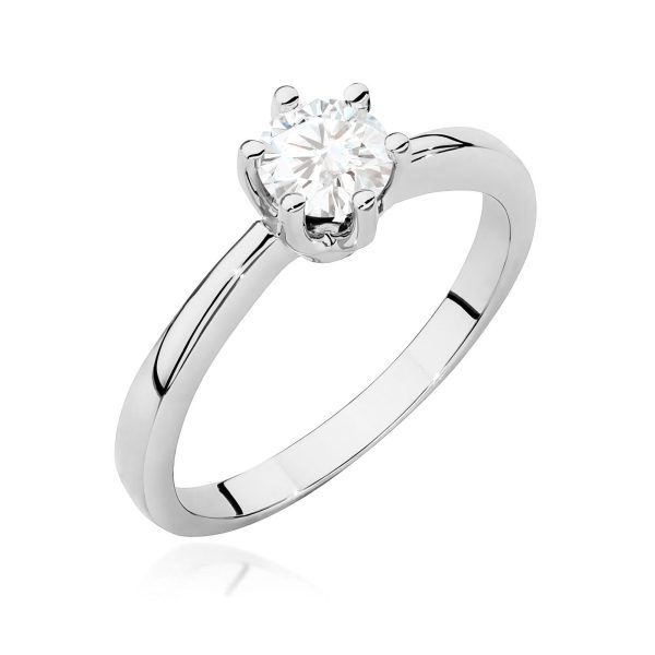Pierścionek z diamentem laboratoryjnym 0,50 ct
