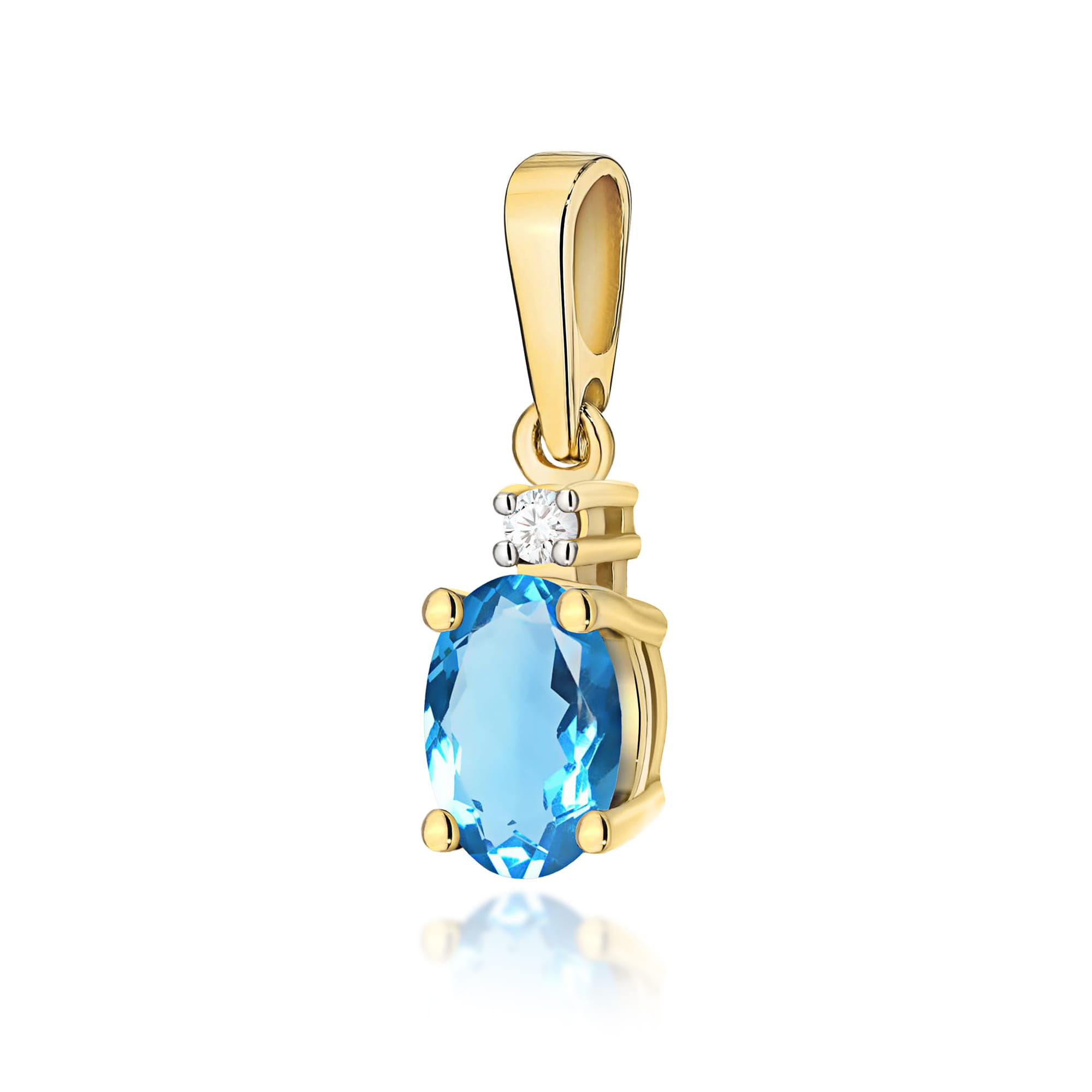 Zawieszka z kamieniem topaz swiss 0,50 ct Z0001 · Z001