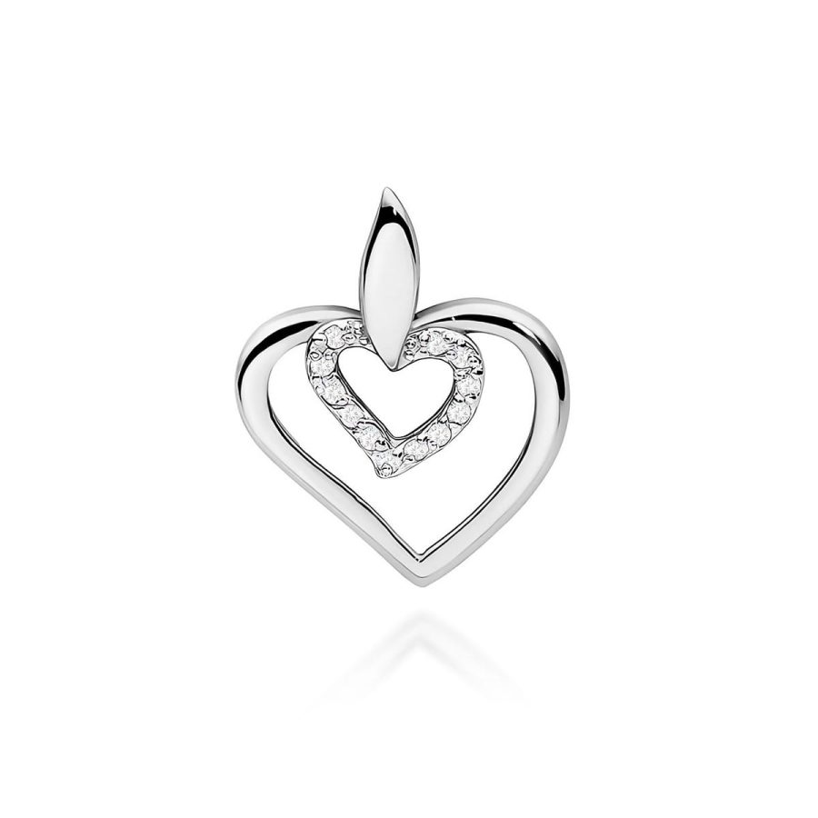 Zawieszka z diamentami 0,06 ct – wielokamieniowa kompozycja · S016
