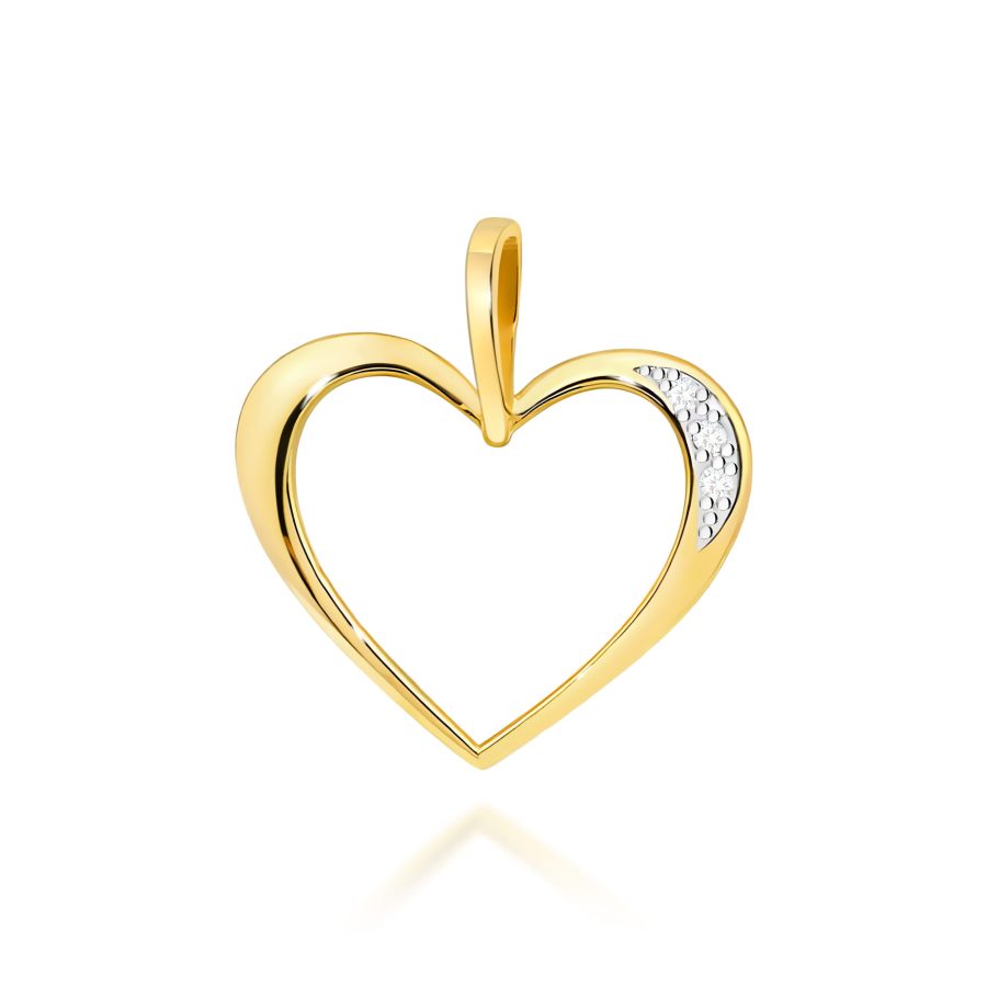 Zawieszka z diamentami 0,026 ct Z0030 – żółte złoto próby 585 · S001