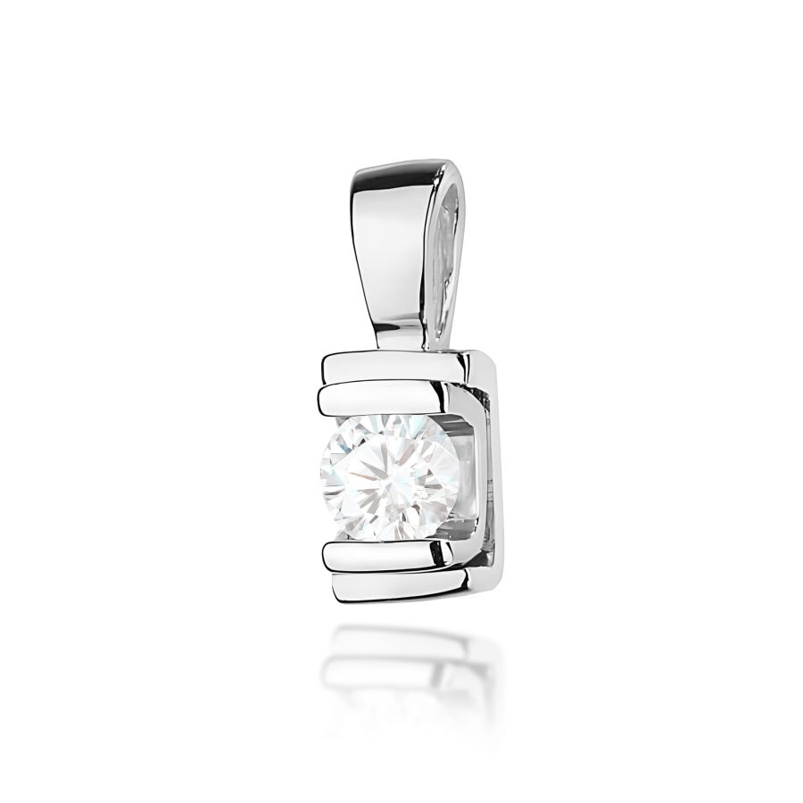 Pendant with a diamond 0,10 ct gold – product image 2