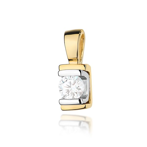 Zawieszka z diamentem 0,10 ct Z0343 – żółte złoto próby 585