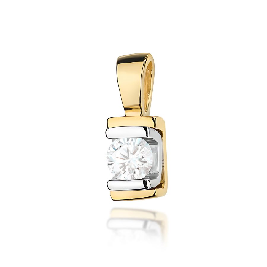 Zawieszka z diamentem 0,10 ct Z0343 – żółte złoto próby 585 · Z343