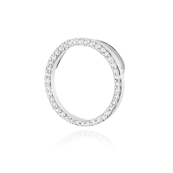 Zawieszka z diamentami 0,20 ct Z0442 – białe złoto próby 585