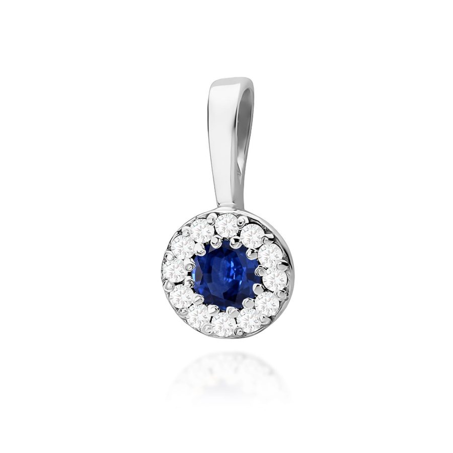 Zawieszka z szafirem i diamentami · Z443