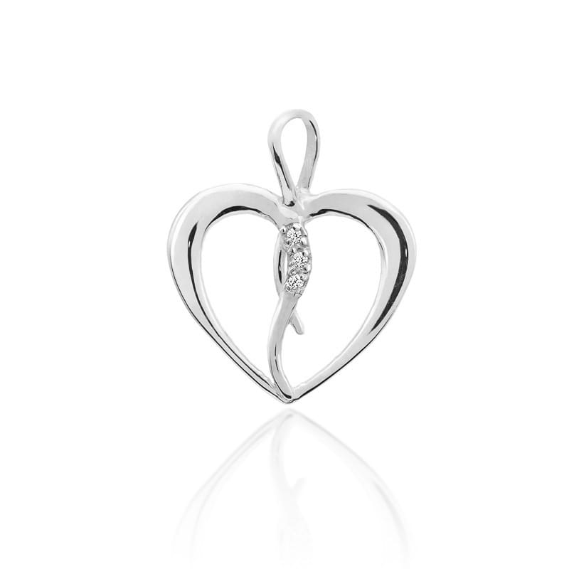 Zawieszka S004 z diamentami białe złoto Jubiler Kraków BigDIAMOND