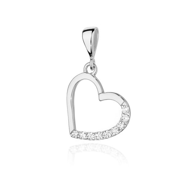 Zawieszka S018 z diamentami białe złoto Jubiler Kraków BigDIAMOND