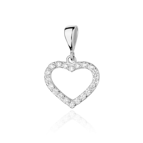 Zawieszka S019 z diamentami białe złoto Jubiler Kraków BigDIAMOND