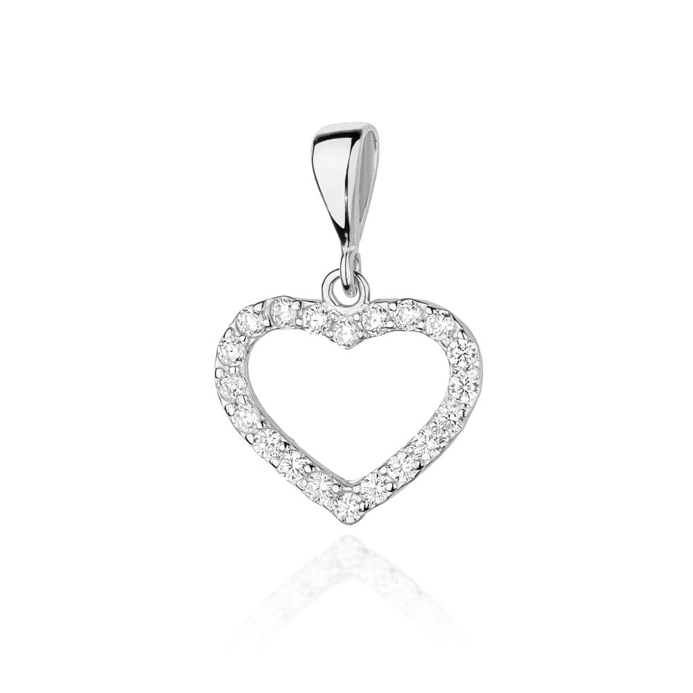 Zawieszka S019 z diamentami białe złoto Jubiler Kraków BigDIAMOND