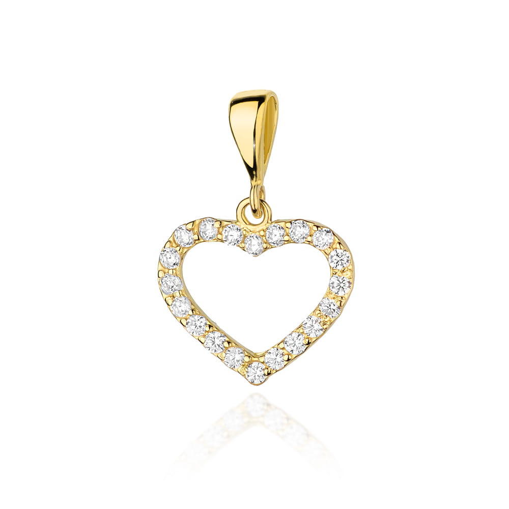 Zawieszka S019 z diamentami żółte złoto Jubiler Kraków BigDIAMOND