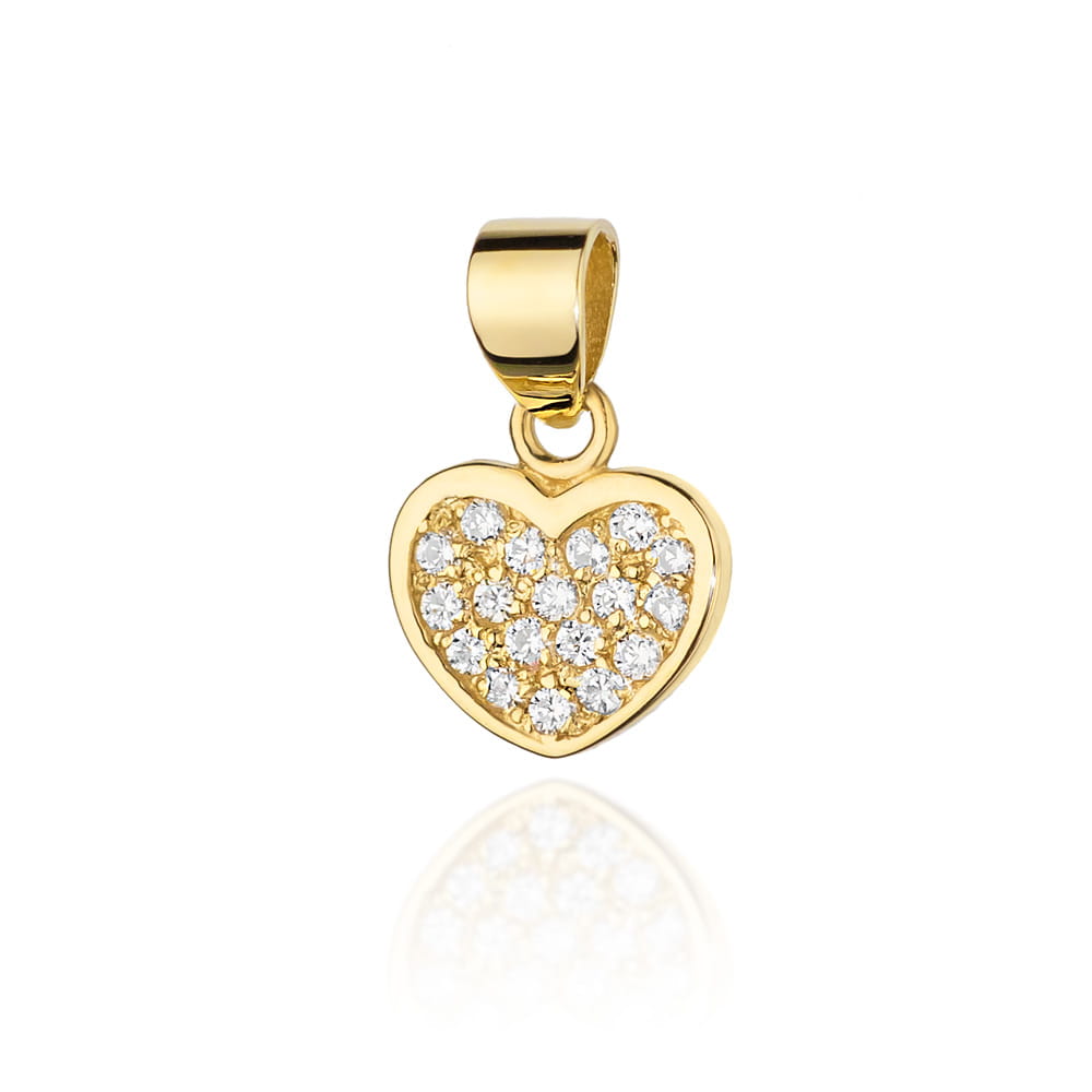 Zawieszka S020 z diamentami żółte złoto Jubiler Kraków BigDIAMOND