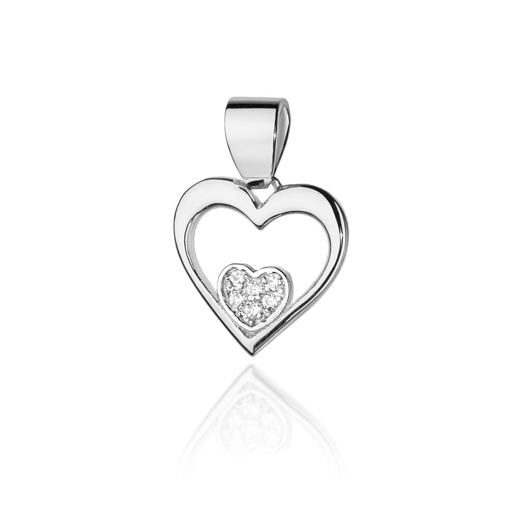 Zawieszka S022 z diamentami białe złoto Jubiler Kraków BigDIAMOND