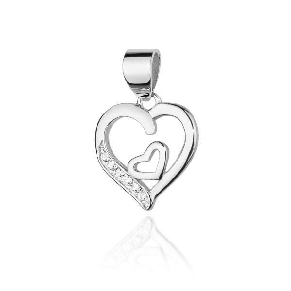 Zawieszka S024 z diamentami białe złoto Jubiler Kraków BigDIAMOND
